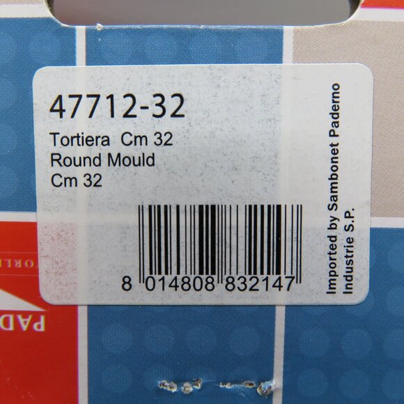 Tart Tin Pan 12” Nonstick Black Steel Round Fluted Removable Bottom Bake Paderno - Picture 13 of 14